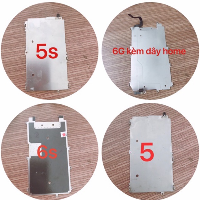 Nẹp sắt màn hình iphone 5 5s 6 6s zin tháo máy