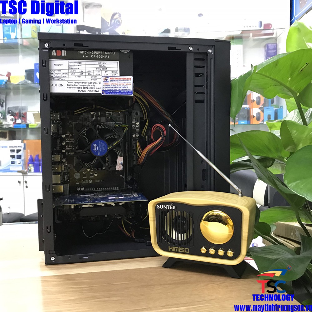 Bộ PC Chiến Game i3-3220 Ram 4Gb/ VGA 1Gb DDR5/ Main Chipset H61 SK1155 | Main + Nguồn + Vỏ Case New | BigBuy360 - bigbuy360.vn