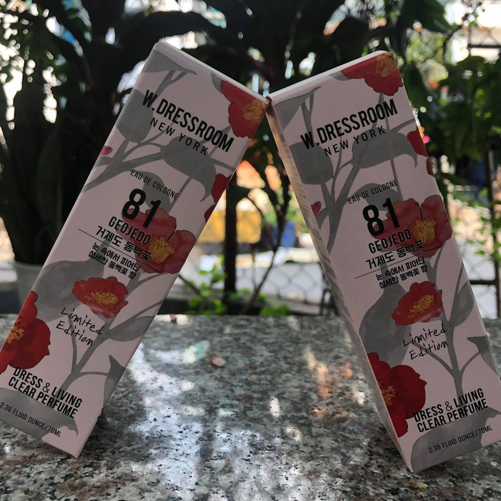 Nước hoa xịt thơm quần áo W.Dressroom mùi 97,49 mùa đông lạnh, hoa anh đào - NiNiShop