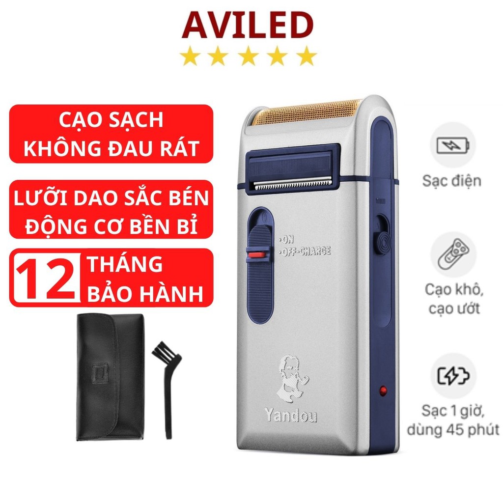 Máy cạo râu đa năng YANDOU SC w301u Cạo khô cạo ướt - Máy cạo râu đàn ông hình ông già