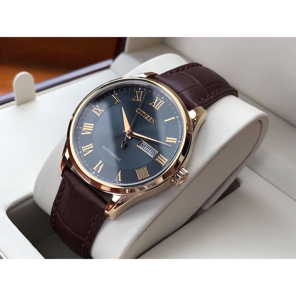 Đồng hồ nam Citizen NH8363-14H máy cơ Automatic Classic - Kính cứng - Dây da