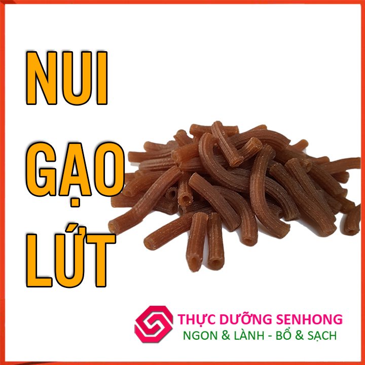 Nui gạo lứt (500gr) Sản xuất từ gạo lứt đỏ phù hợp cho người ăn kiêng giảm cân, ăn thực dưỡng.
