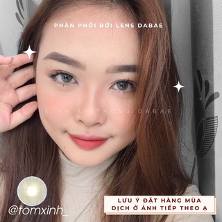 lens nâu tây áp tròng LIME SUNNY kính áp tròng có cận Hàn Quốc DABAE