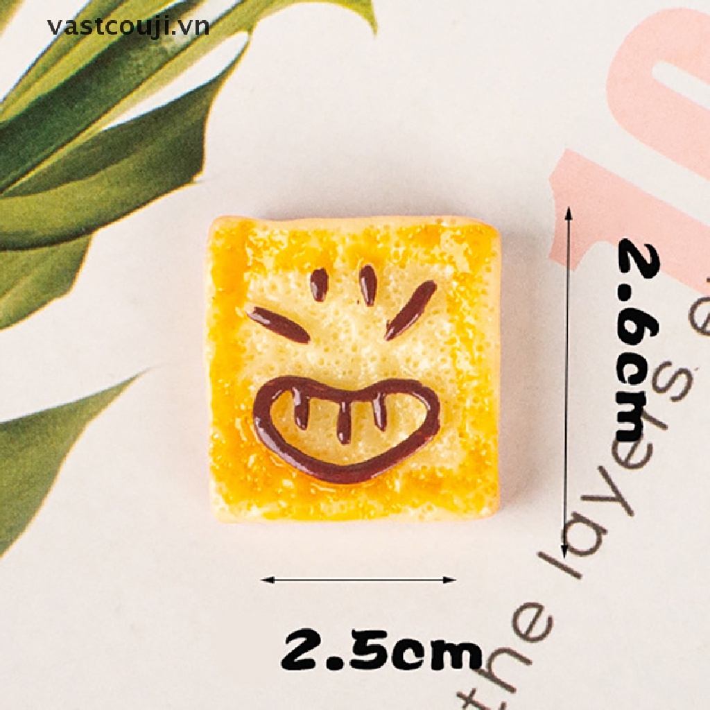 Set 6 Mô Hình Bánh Mì VASTJI Trang Trí Nhà Búp Bê