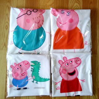 Áo Thun Gia Đình  In Hình Heo Peppa Vải Thái Có Đủ Size Trẻ Em