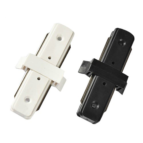 Đầu nối thằng &amp; góc thanh ray đèn rọi ray - Phụ kiện trang trí đèn rọi ray cho Shop