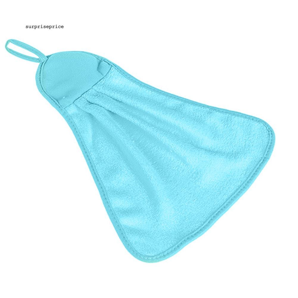 Khăn lau tay treo tường bằng vải nhung mau khô