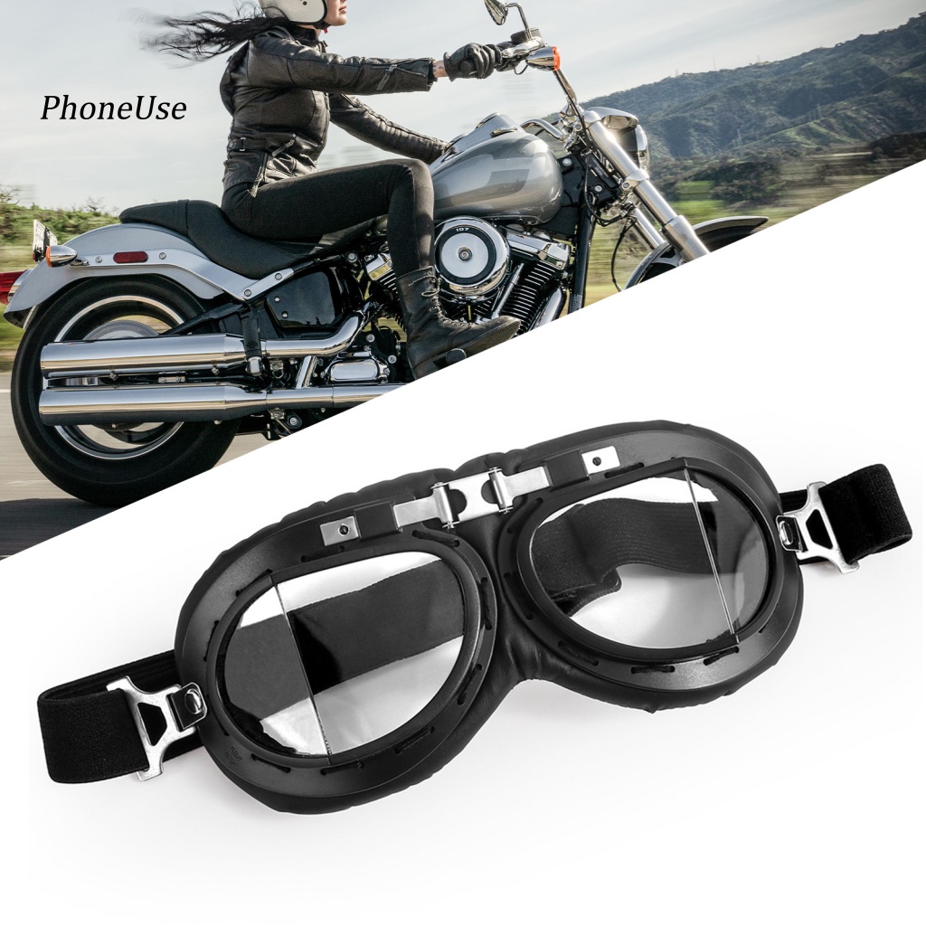 Kính Mát Thể Thao Bảo Vệ Mắt Chống Bụi Chất Liệu PU Nhẹ Dùng Khi Chạy Xe Mô Tô