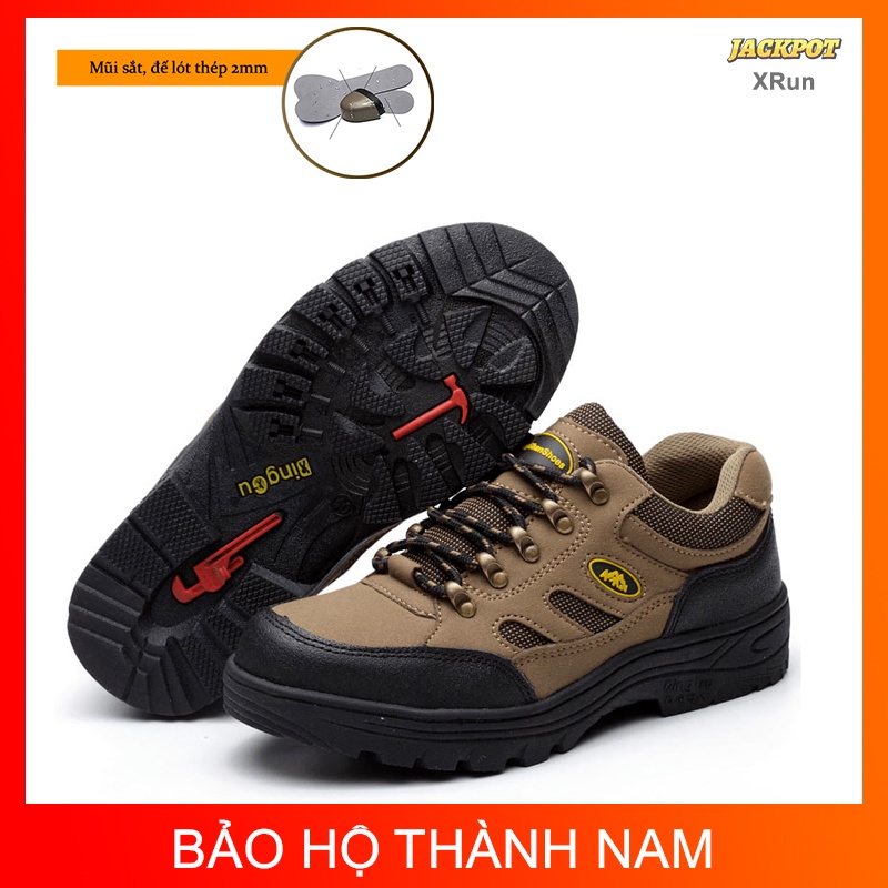 Giày bảo hộ lao động siêu nhẹ XRun, Giày bảo hộ cao cấp đẹp, lót chống đinh, mũi sắt, đế chống trơn trượt | BigBuy360 - bigbuy360.vn