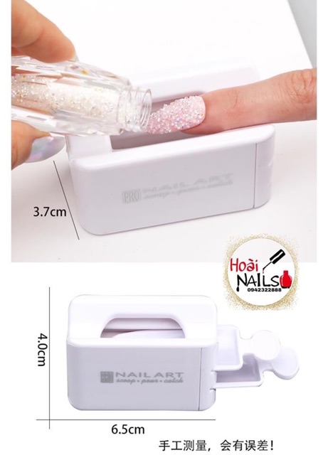 Khay hứng nhũ, hứng đá - phụ kiện nail