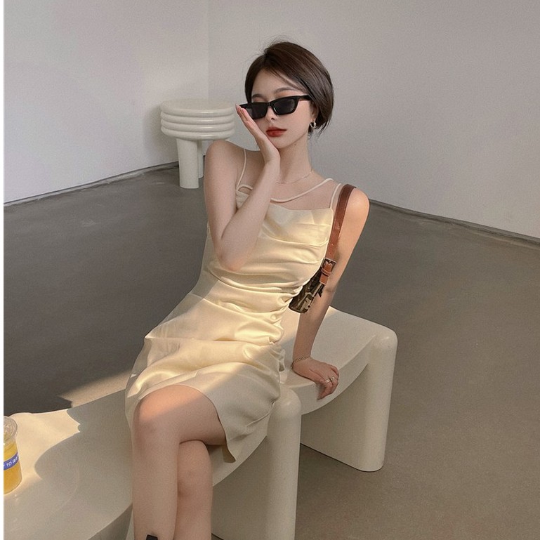 Đầm Hai Dây Trơn Màu Gợi Cảm Dành Cho Nữ | BigBuy360 - bigbuy360.vn