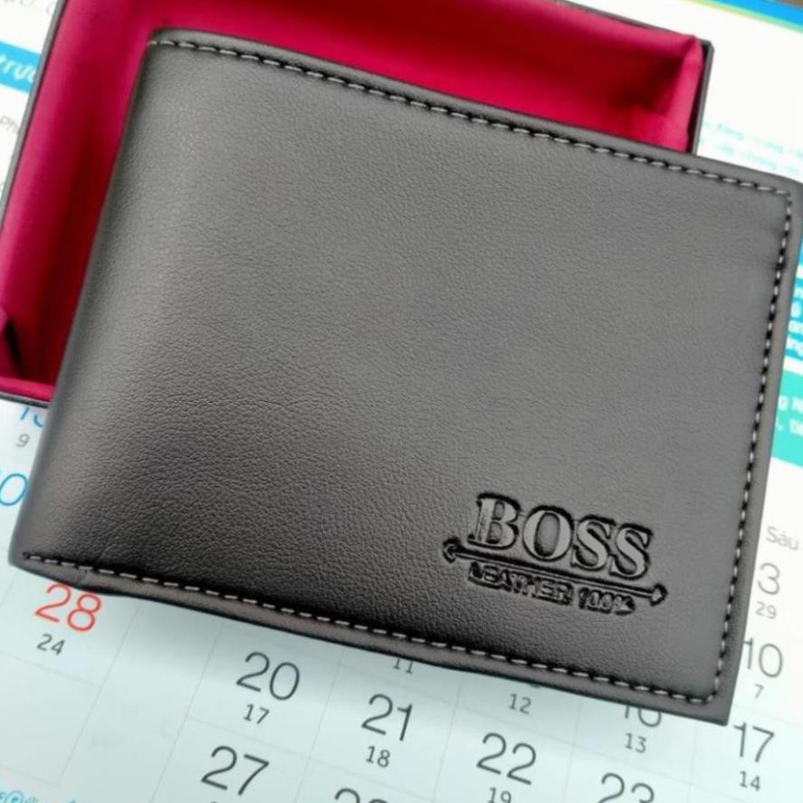 Ví nam cao cấp dáng ngang bóp da nam nhiều ngăn tiện lợi có khóa kéo bỏ vừa tất cả các loại giấy tờ