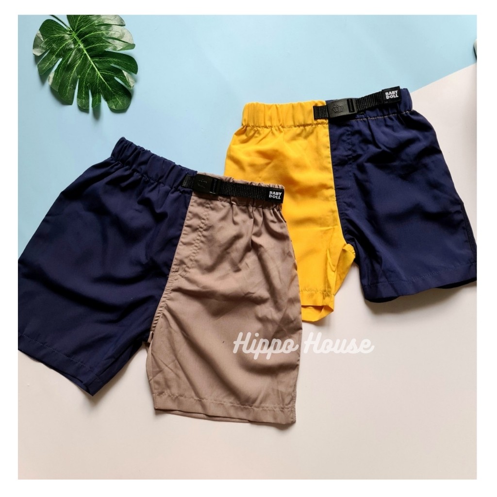 Quần Short Bé Trai Bé Gái Dòng Dry Wear Nhanh Khô Siêu Nhẹ Xuất Nhật Size 90-150 Hippo House