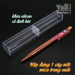 Hộp nhựa vuông đựng bút trong suốt dài (quà tặng ko bán)