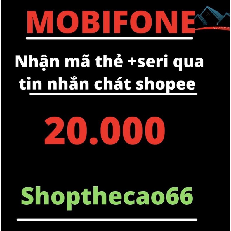 Thẻ cào mobi 20k