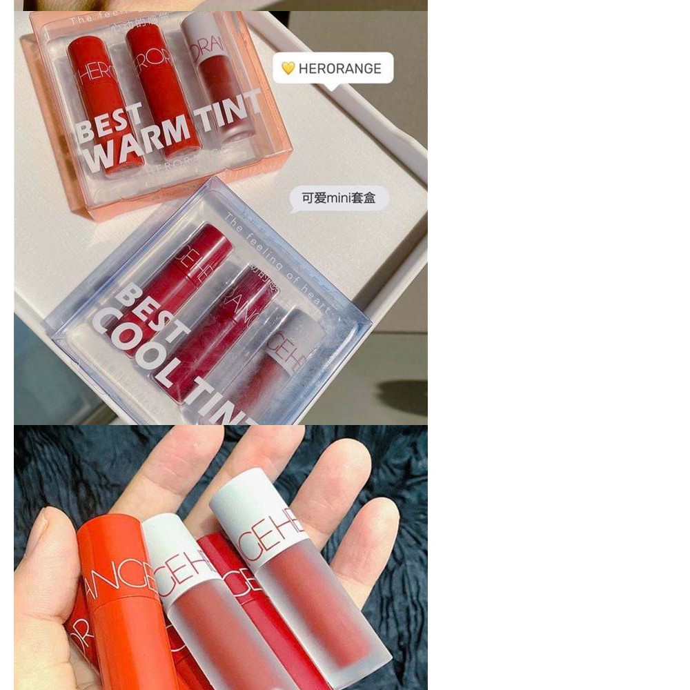 SET SON 3 CÂY HERORANGE BEST WARM & COOL TINT | BigBuy360 - bigbuy360.vn