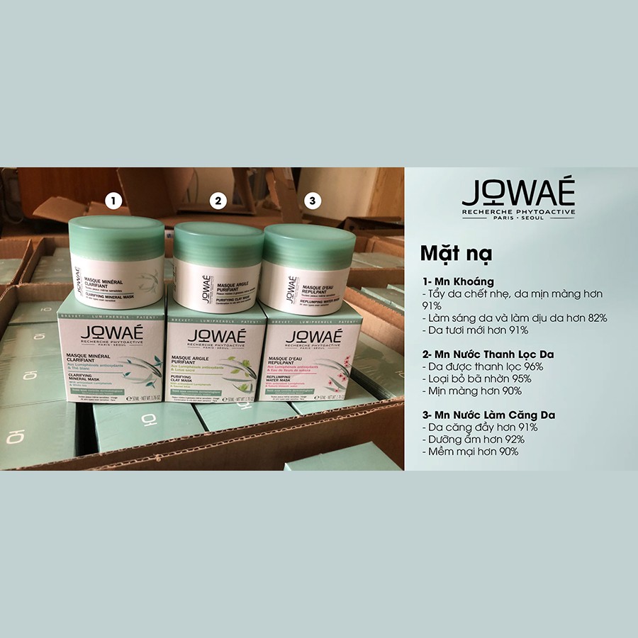 Mặt Nạ Nước JOWAE REPLUMPING WATER MASK Dưỡng Ẩm Cấp Nước Cho Da -  Mỹ Phẩm Thiên Nhiên Nhập Khẩu Pháp  50ml