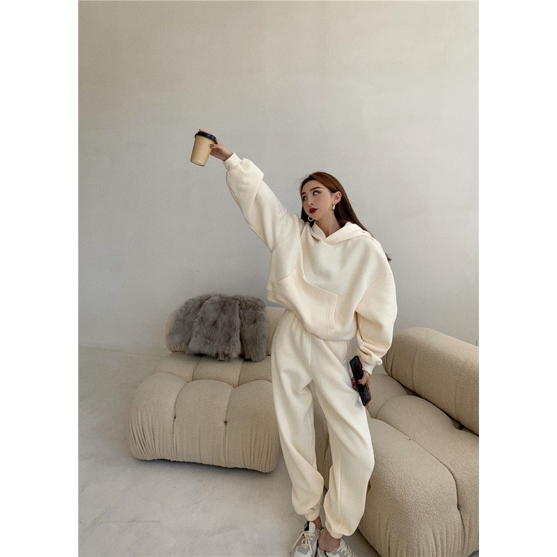 Quần/ Áo bằng cotton dáng rộng phong cách thể thao (có bán lẻ)