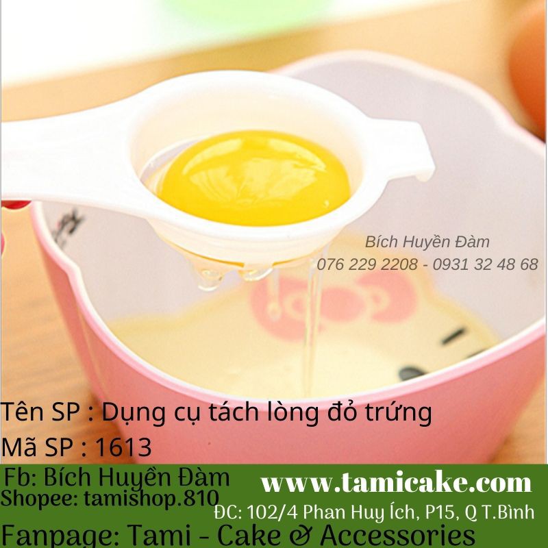 Dụng cụ tách lòng đỏ trứng