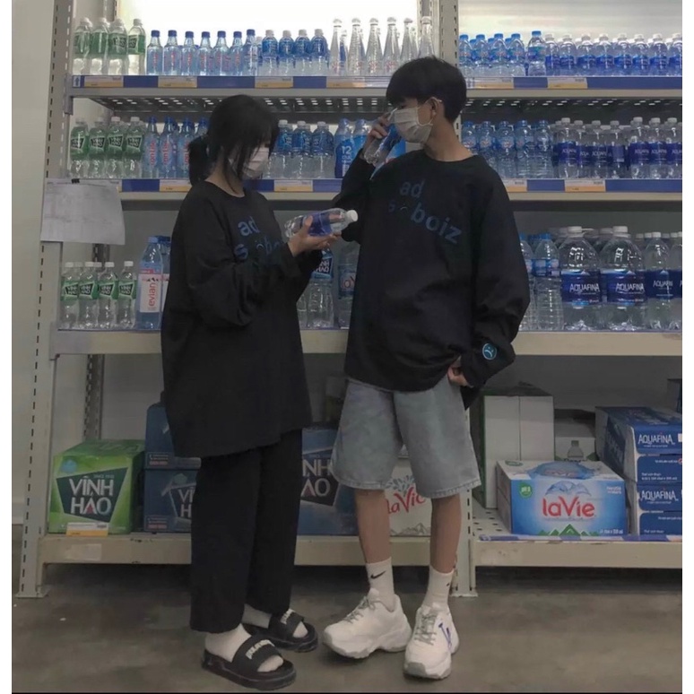 Áo Sweater thun Unisex form rộng SADBOIZ mặt buồn | BigBuy360 - bigbuy360.vn