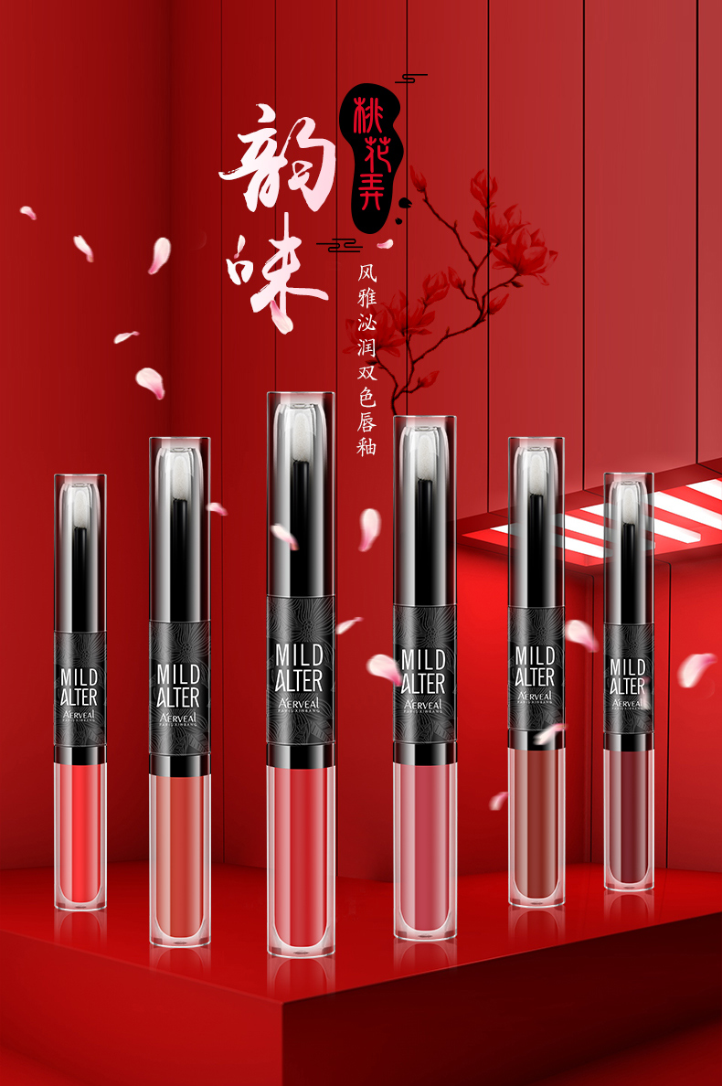 (hàng Mới Về) Son Môi Hai Đầu Dưỡng Ẩm Lâu Trôi Không Phai Màu Chất Lượng Cao | BigBuy360 - bigbuy360.vn