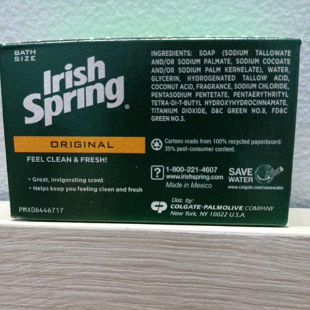 Xà bông cục diệt khuẩn Irish Spring Deodorant Soap Original