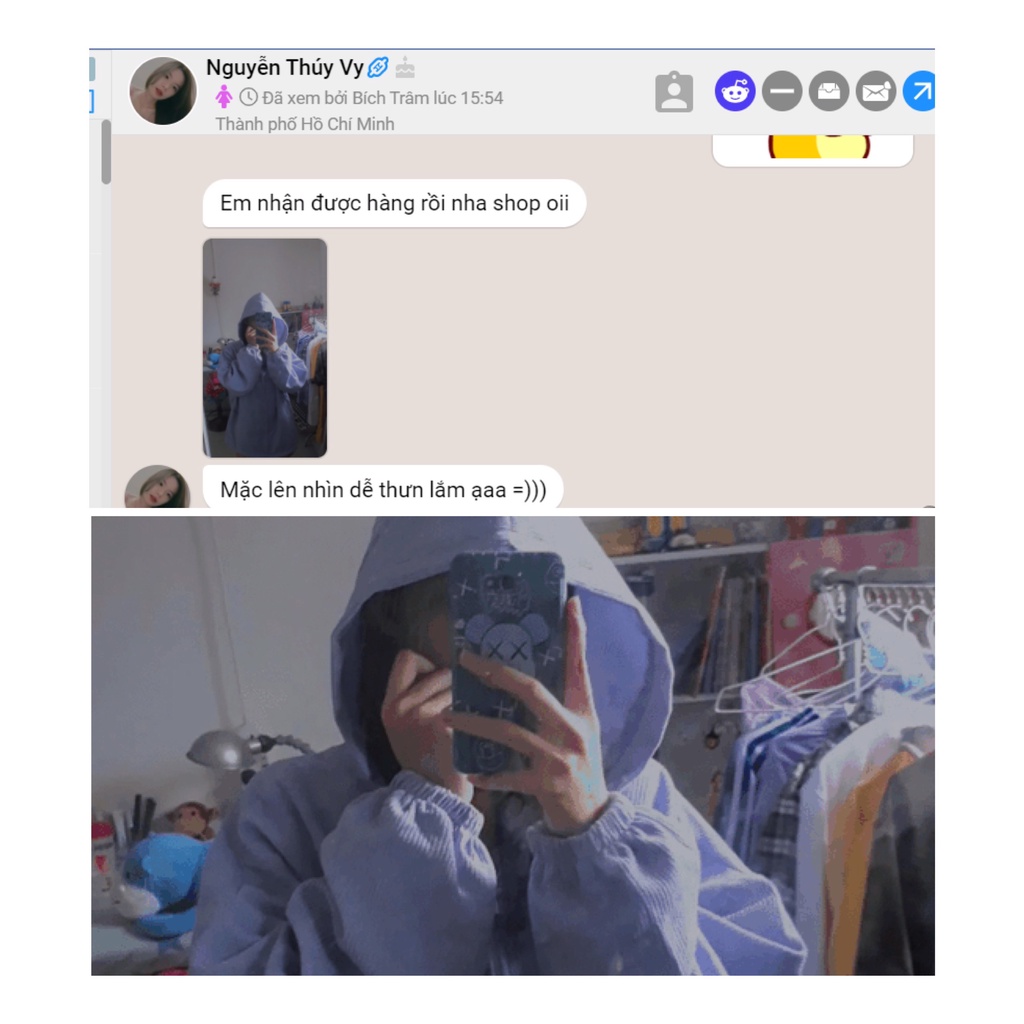 Áo Khoác Nhung Tăm ULZZANG 2 Lớp|Form Rộng Freesize|GinHouse Shop