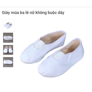 🌈GIÁ TỐT🌈 giày múa, múa ballet MÀU ĐEN, TRẮNG shop thảo mộc hoa, FORM RỘNG  XEM BẢNG QUY ĐỔI SIZE hoặc bảng sz trên ảnh