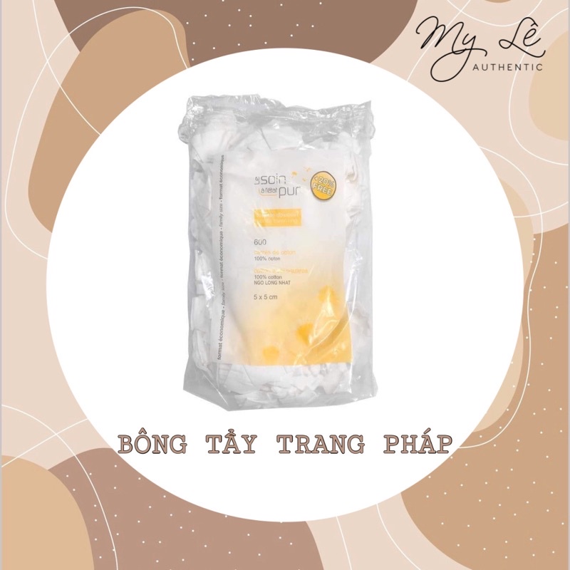 Bông tẩy trang Tetra Pháp 600 miếng