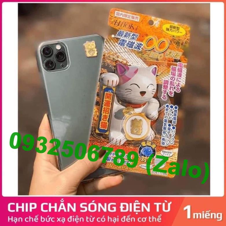 Chip Ngăn Bức Xạ Điện Từ HiToKi Nhật Bản( Mèo Thần Tài) Chính Hãng