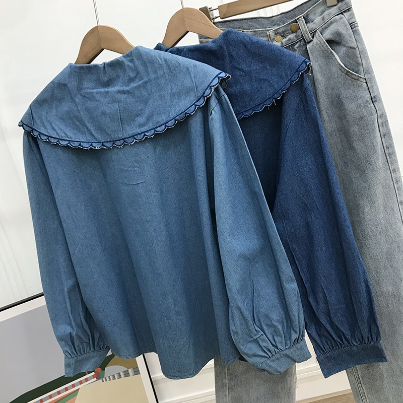 Áo sơ mi ulzzang Tay Bồng form rộng  siêu dễ thương