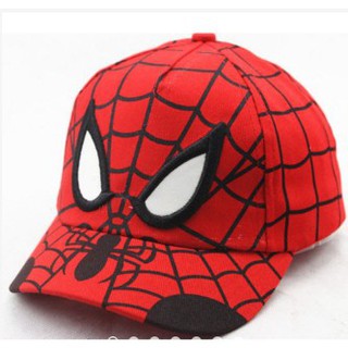 Mũ lưỡi trai hình siêu nhân người nhện Spider man cho bé