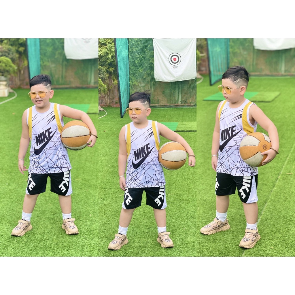LOẠI 1 (20KG-40KG) BỘ BA LỖ BÉ TRAI SIZE ĐẠI DÁNG THỂ THAO SIÊU SANG. CHẤT THUN LẠNH 3D