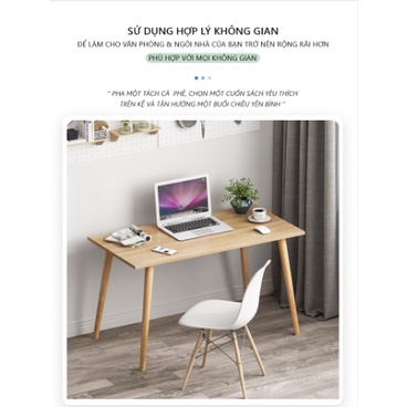 Bàn làm việc chống gù mặt gỗ MDF phủ melamin chống xước thương hiệu Liliana - LP86/ LP121