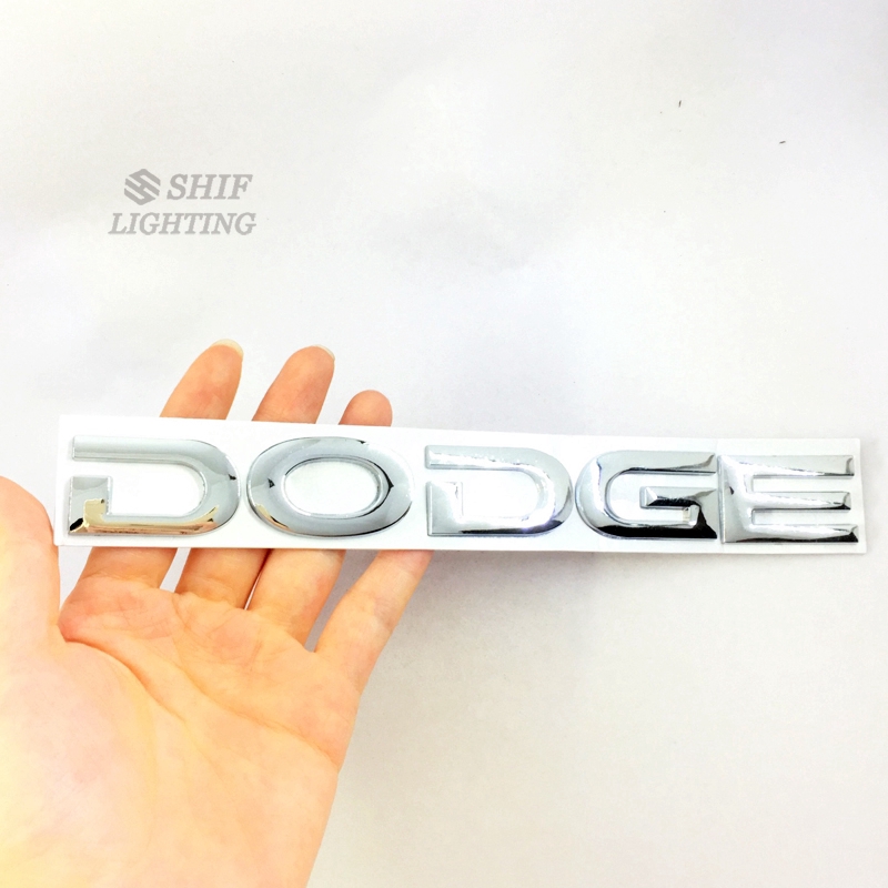 1 X Metal DODGE Letter Logo Car Auto Rear Front Trunk Badge Emblem Sticker Decal Replacement For DODGE