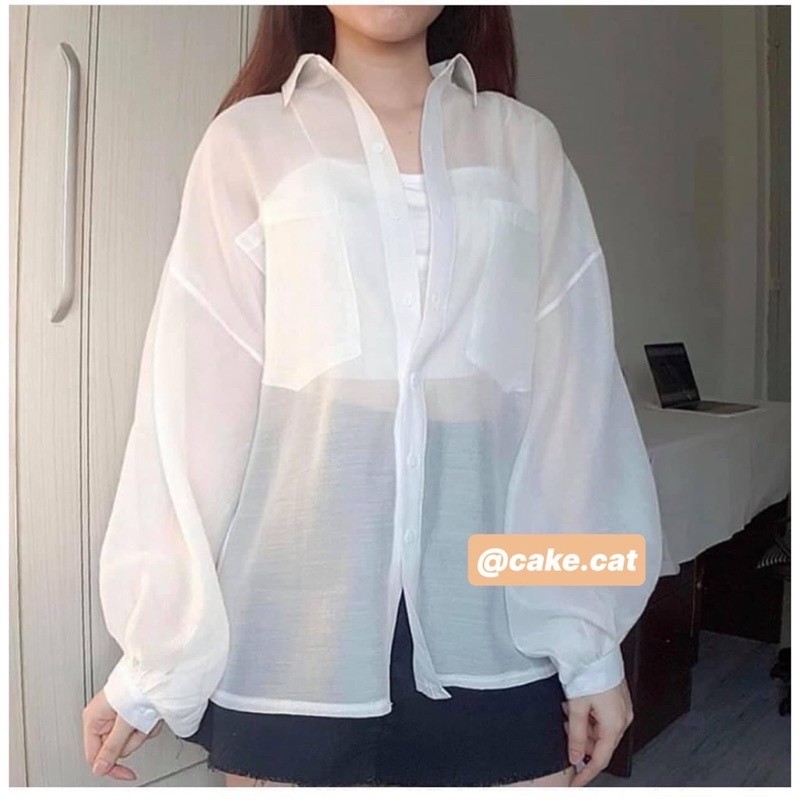 Sét áo sơ mi lụa kèm áo 2 dây 🍓🍓áo sơ mi voan🍓🍓áo 2 dây nữ, giá rẻ, stye ulzzang, KPI