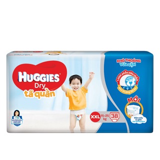 Tã Quần Huggies Dry XXL38 Gói 38 Miếng
