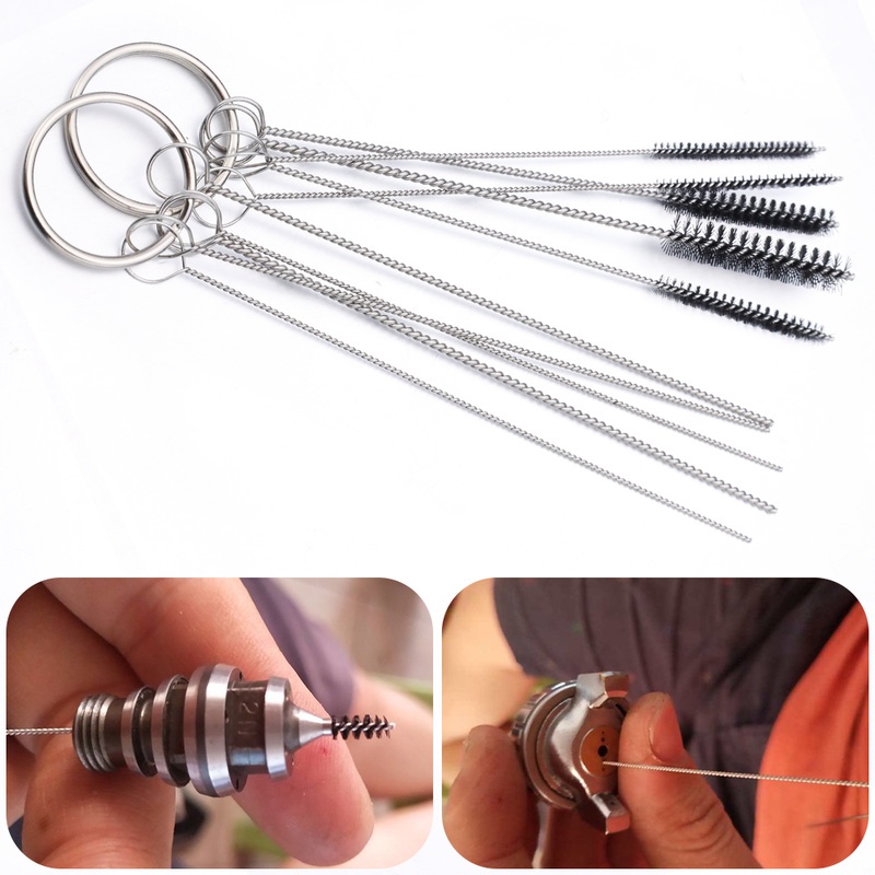 Set 5 Cọ Vệ Sinh Bộ Chế Hòa Khí Bằng Thép Không Gỉ Đa Năng Chất Lượng Cao