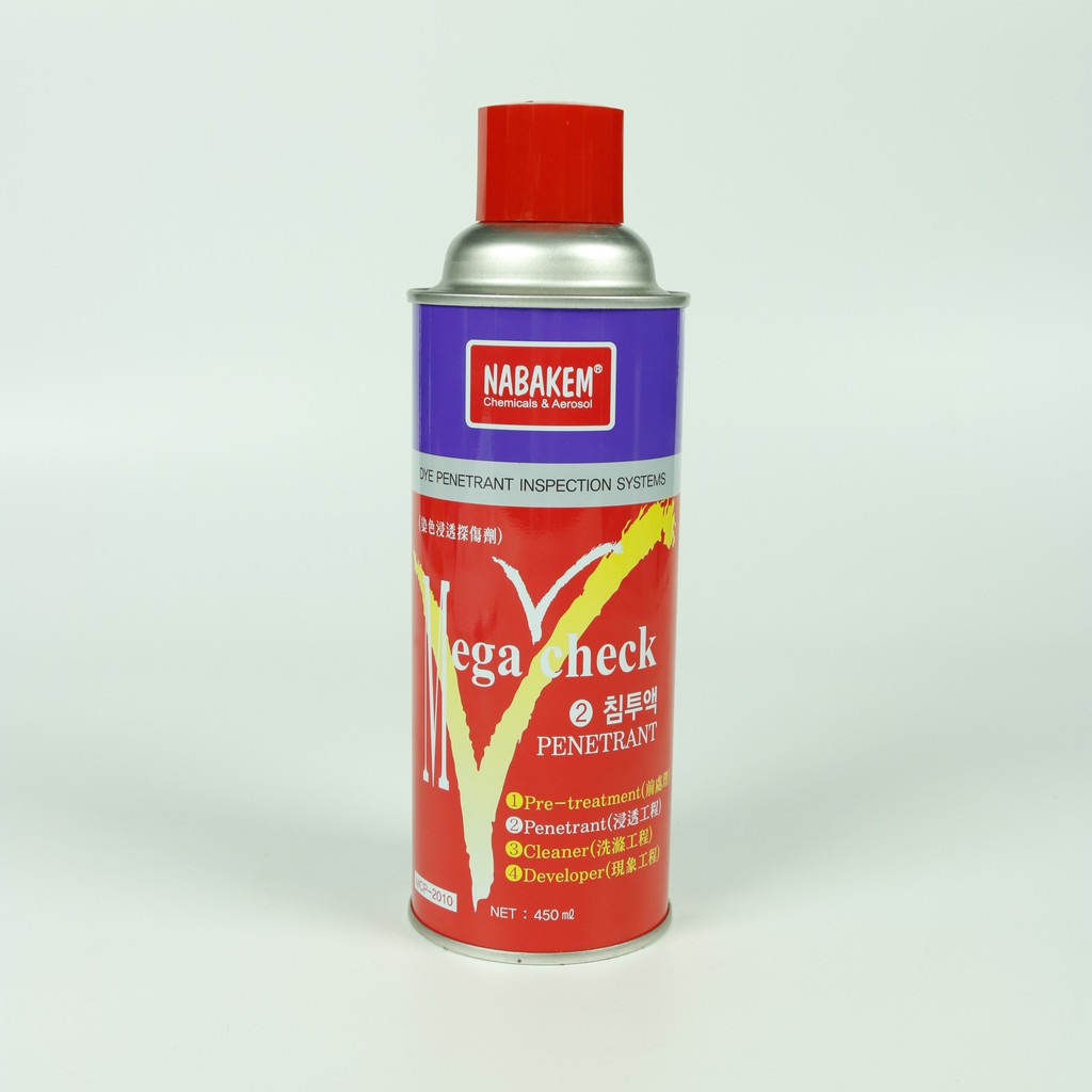 Chất thẩm thấu Mega-check penetrant, 450 ml/chai Hàn Quốc