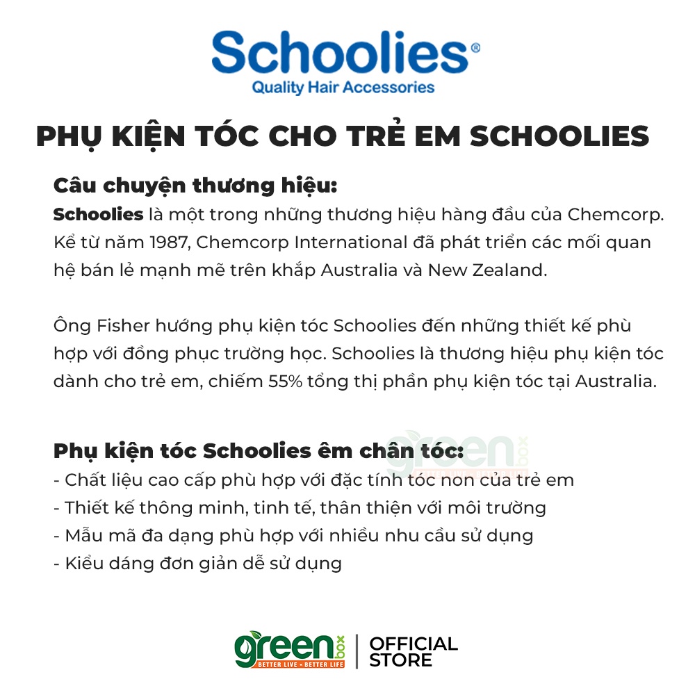 Bộ 4 dây cột tóc ánh kim tuyến Schoolies, màu xanh dương đậm, xanh dương, đỏ đô, xanh lá đậm, vàng, nâu, đen, đỏ