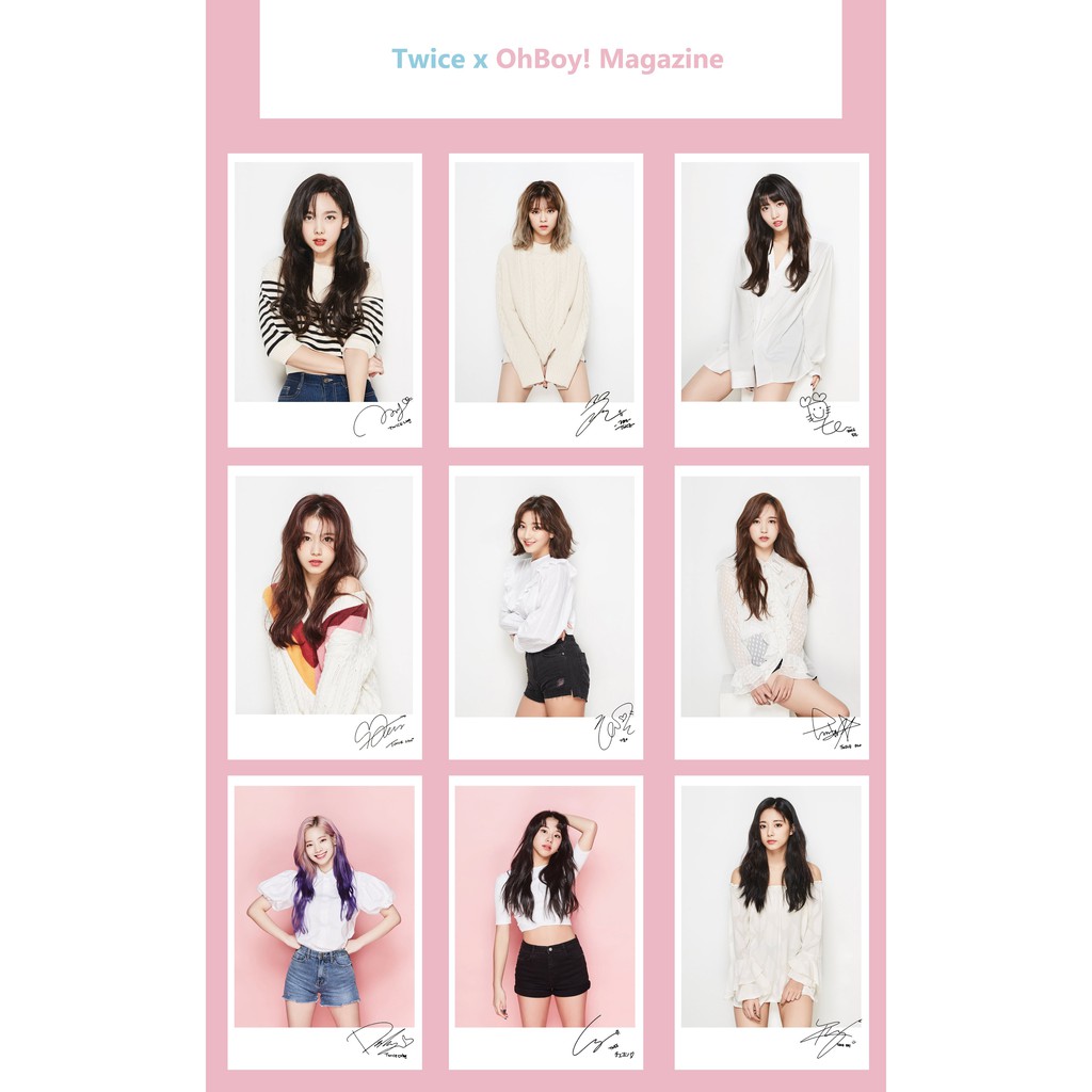 Lomo Card Ảnh TWICE - OHBOY! MAZAGINE 2018 ( 31 ảnh)