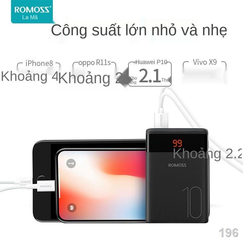 VRomans Power Bank 20000mAh dung lượng cao Điện thoại di động Apple Huawei Xiaomi phổ thông có màn hình 10000mAh