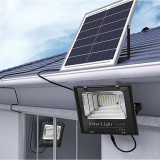 Đèn Năng Lượng Mặt Trời Vĩnh Cát Solar JD-8825L Công Suất 25W Khung Nhôm, chính hãng - BH 03 Năm