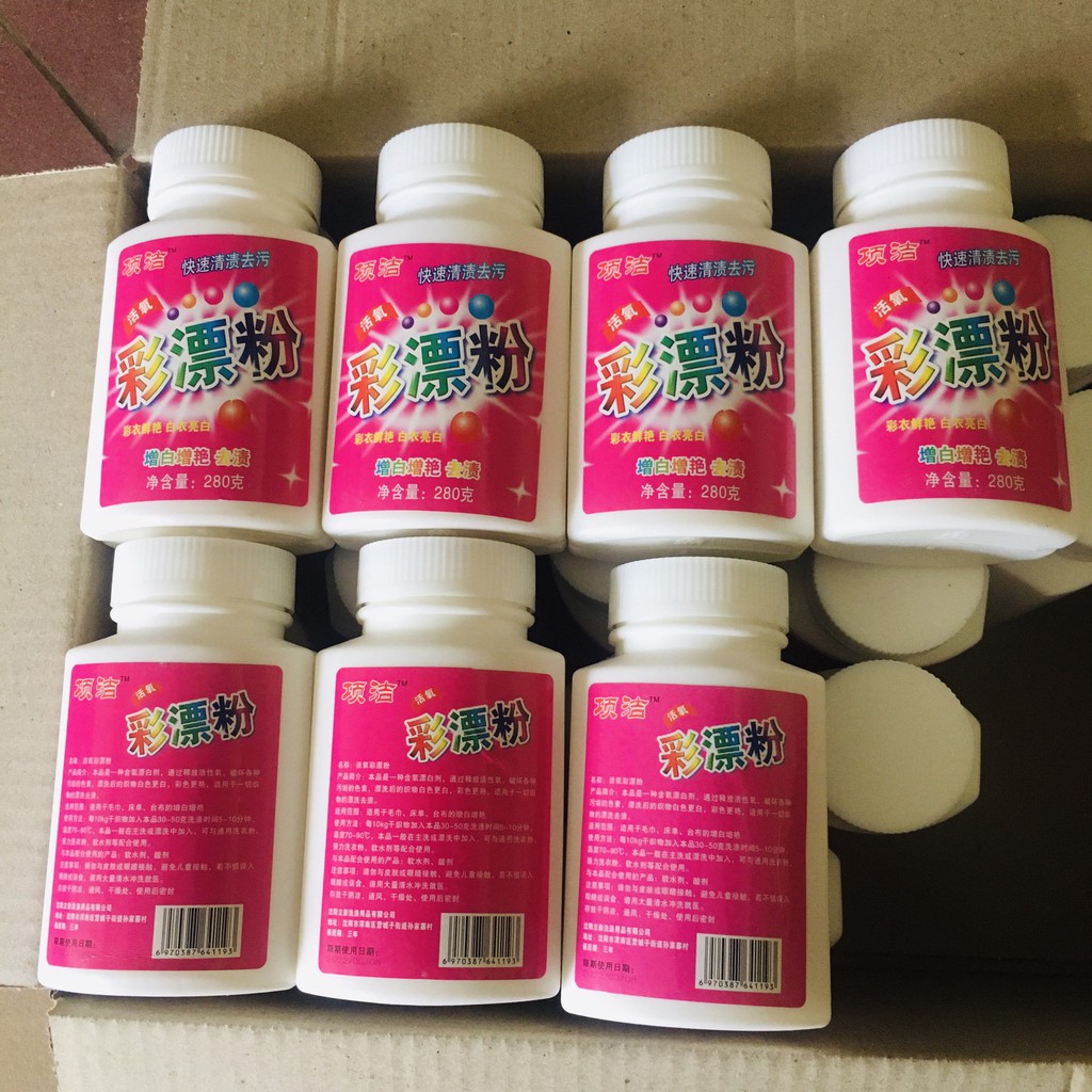 Bột tẩy trắng quần áo tẩy mốc quần áo vết bẩn cứng đầu vết ố chai 280gram - TQA