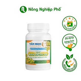 Phân bón lá npk 20-20-20 + te - tám ngọc - lọ 100g