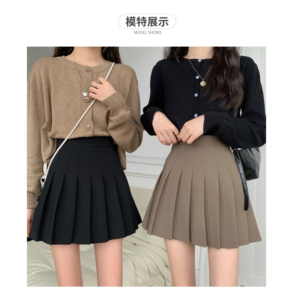 Chân váy xếp ly Tennis  dáng ngắn xoè cao cấp, Chân váy xòe xếp ly dáng ngắn đủ màu