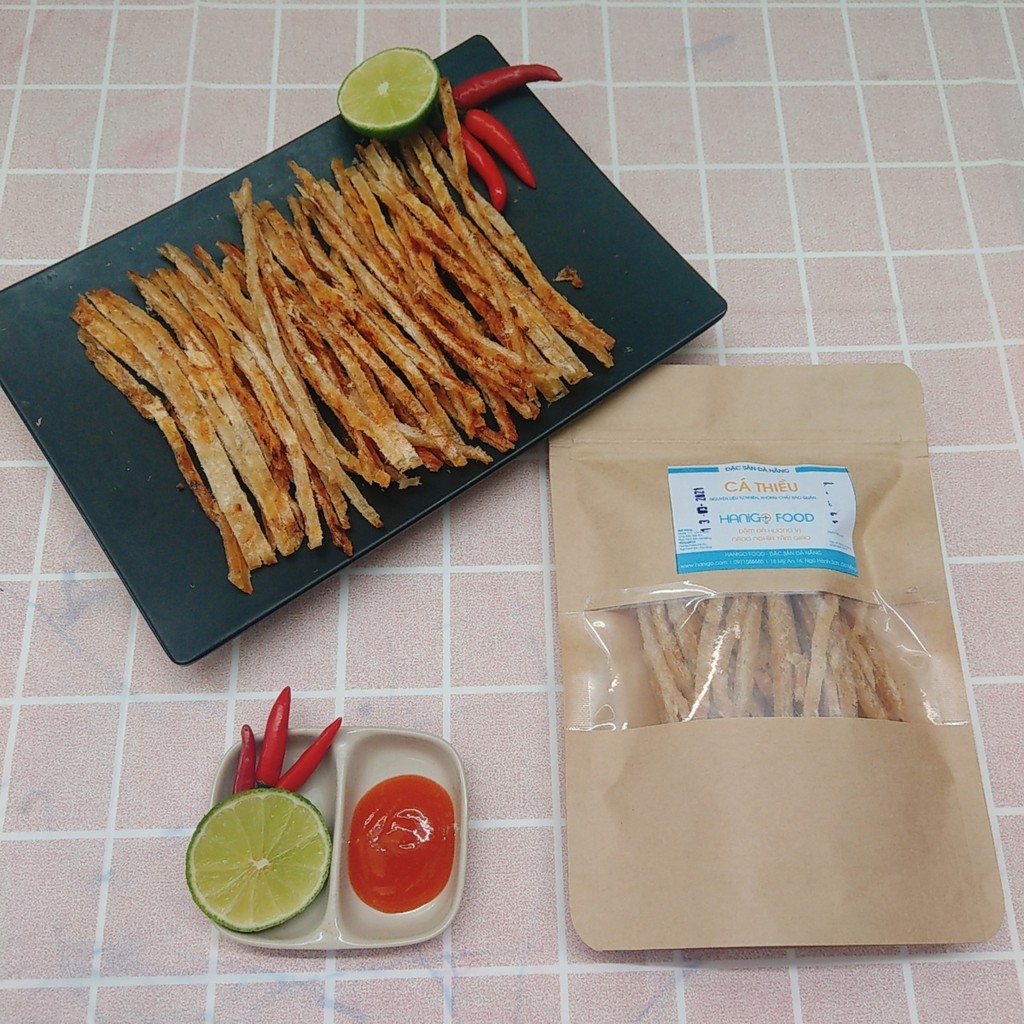 Cá Thiều Que Nướng Tiêu Thơm Ngon Ăn liền - Hanigo Food Đặc Sản Đà Nẵng NGON
