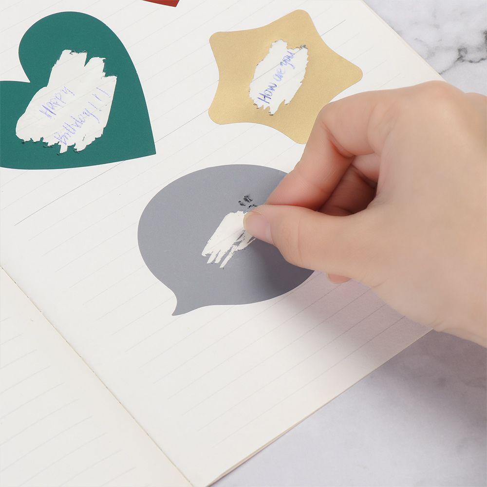 Bộ 8 Miếng Dán Trang Trí Hình Trái Tim / Ngôi Sao Graffiti Đa Năng