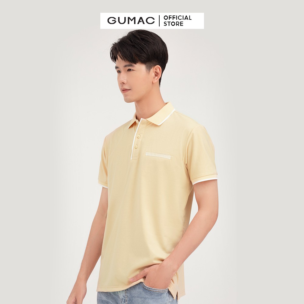 [Mã WABRGU305 giảm 15% đơn 249K] Áo polo nam túi giả GUMAC đủ màu thanh lịch, trẻ trung ATNB481