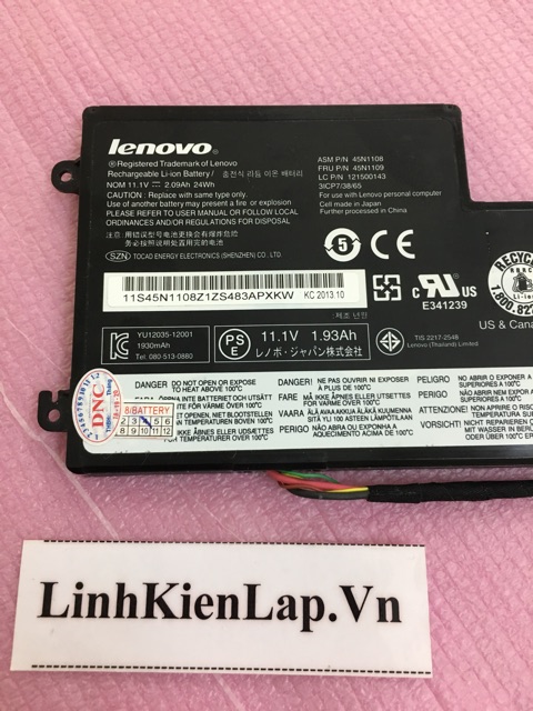 Pin zin Lenovo Thinkpad X240 X250 X260 T440 T450 T460 T440s (Pin nằm trong)